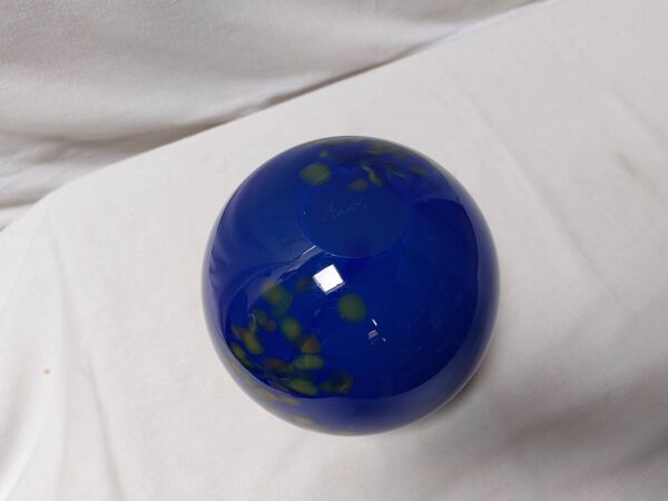 Vase boule verrerie d'art atelier Beranek