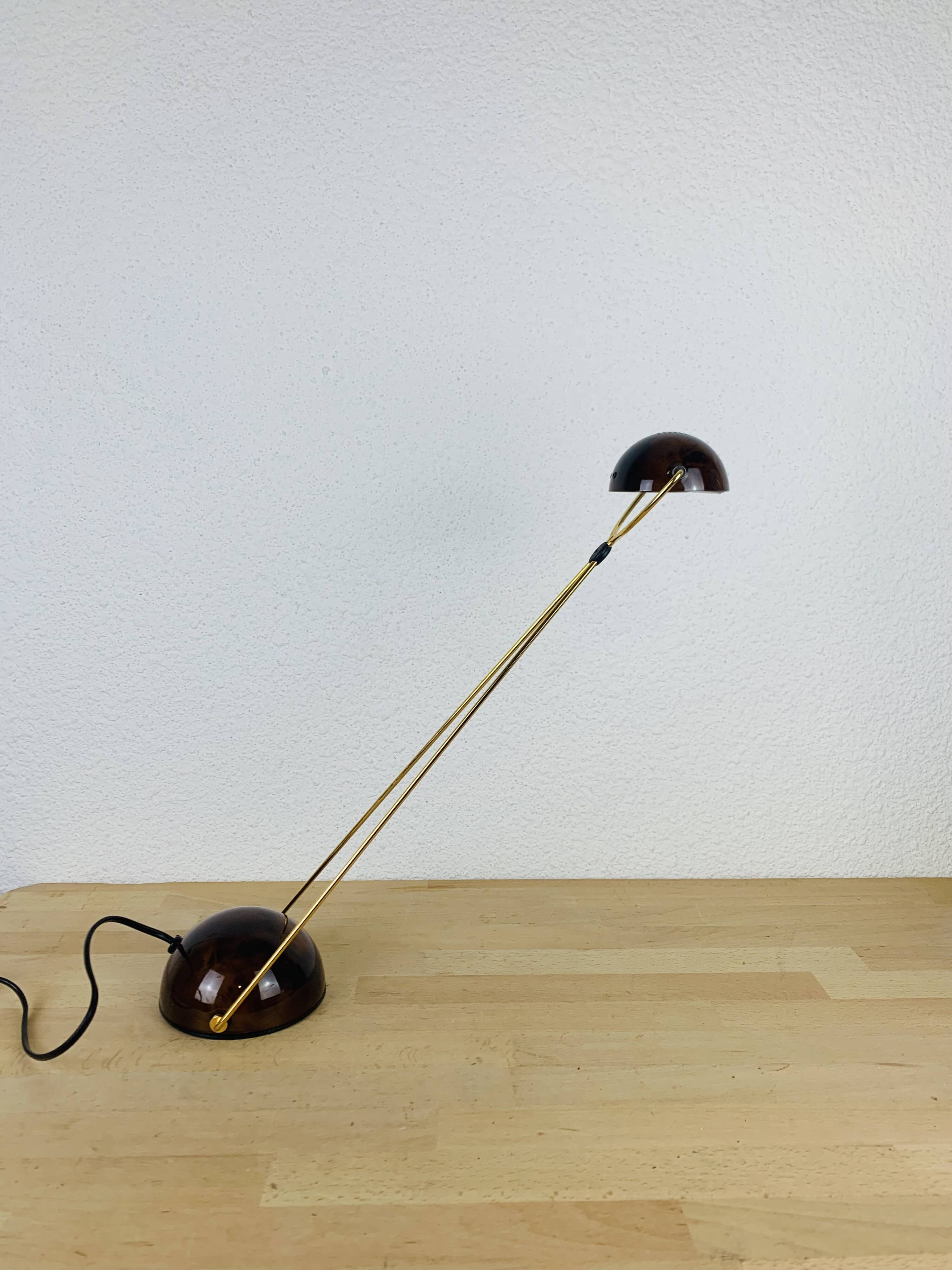 Meridiana lamp by Paolo Piva for Stefano Cevoli, tortoiseshell