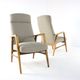mid century vintage Fauteuil herenmodel 'Duivendrecht beige - opnieuw bekleed