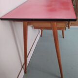 Vintage children's desk Baumann wood and formica 50s