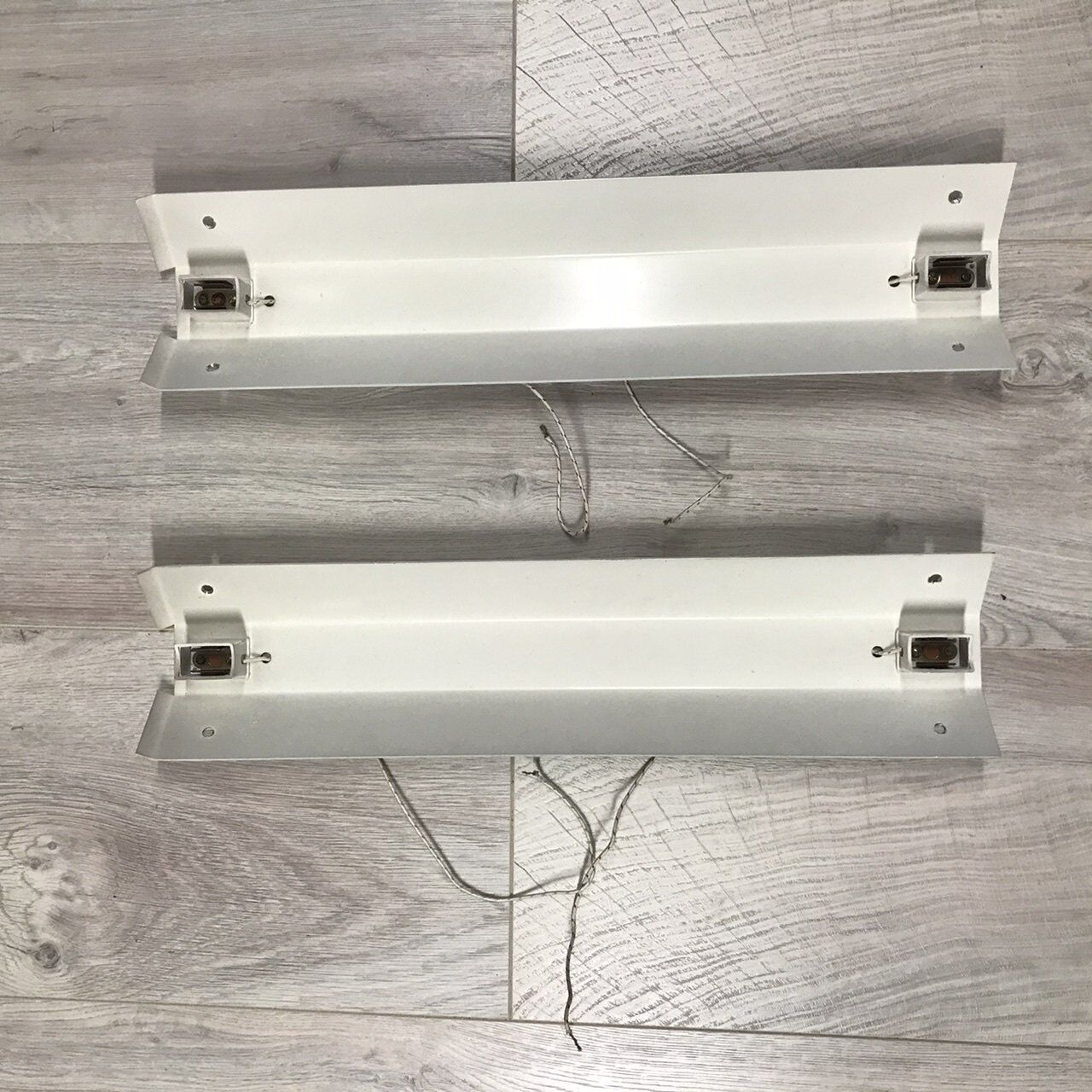 Pair of vintage Perzel angle wall light