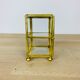 Miniature display case brass and glass, shelf