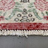 Vintage turkish rug 185x122 cm shabby distressed carpet medium