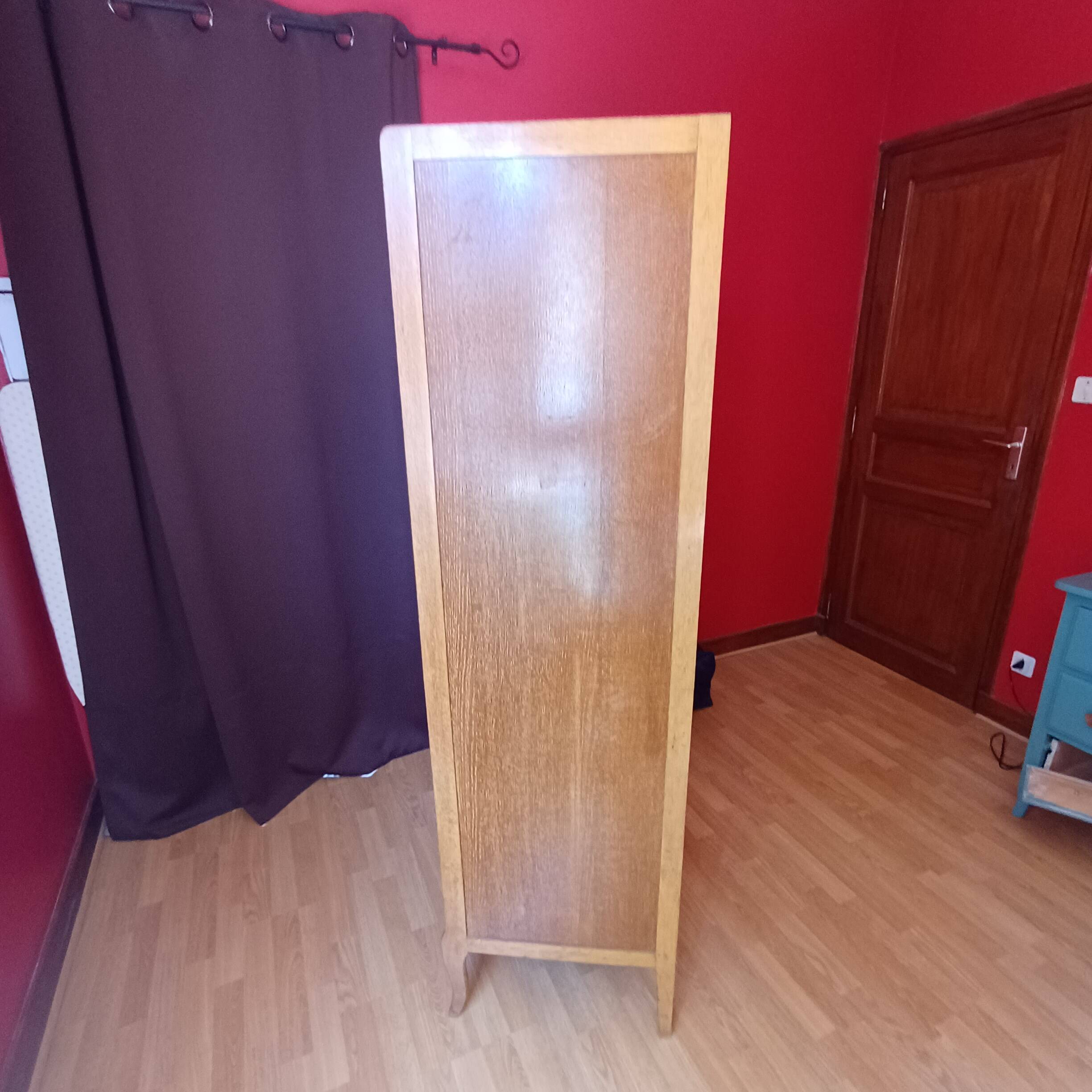 Armoire  rotin  vintage