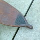 Pair of old skis in wood
