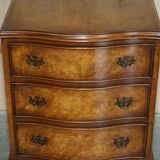 Vintage Walnut Burr Commode Serpentine Bevan Funnell