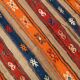 142x231Cm Multicolor Vintage Kilim Rug, Handmade Wool Rug