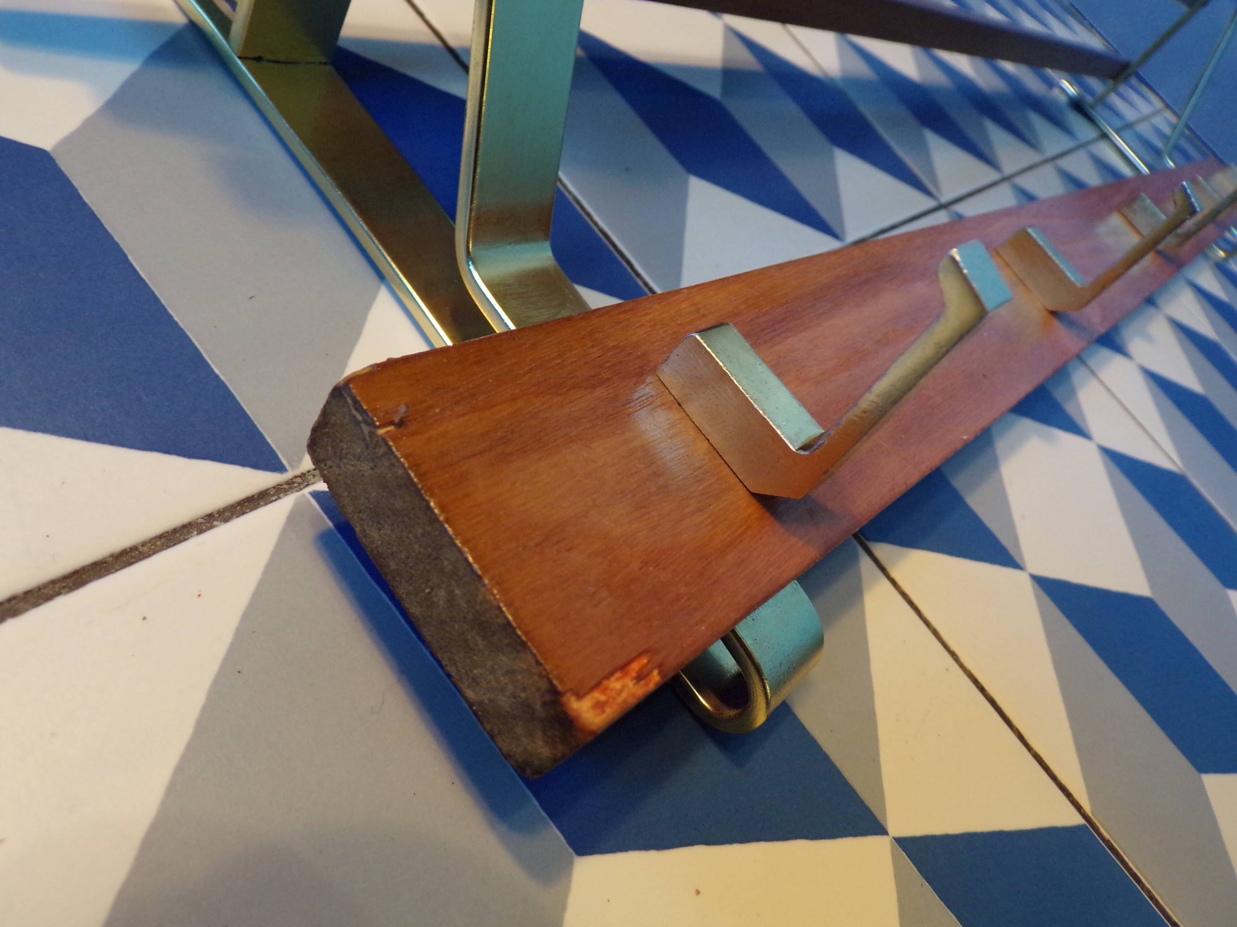 Scandinavian coat rack with shelf