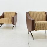 1960s pair of italian armchairs