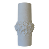 Vintage white porcelain floor vase for pampas grass Kaiser Germany 1960's