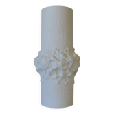 Vase de sol vintage en porcelaine blanche pour herbe de la pampa Kaiser Allemagne années 1960