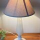 Vintage geometric alabaster stone lamp