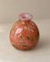 Round blown glass vase with speckled decoration — Mdina Glass, Malta, 1970s