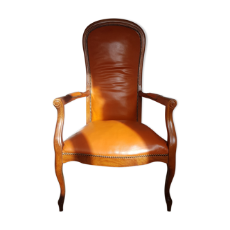 Leather Voltaire chair