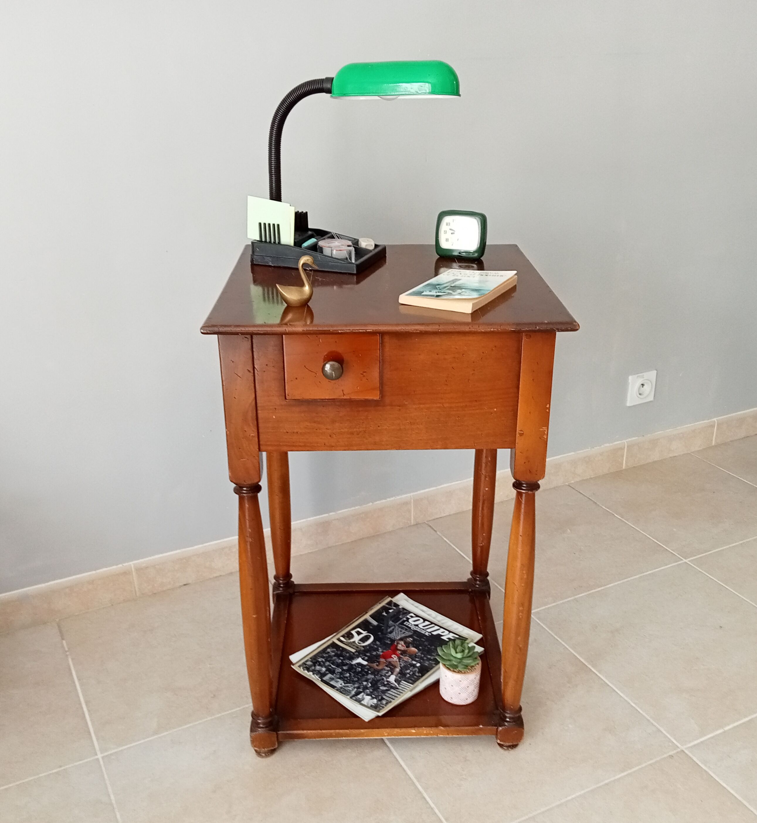 Vintage mahogany side table 50s