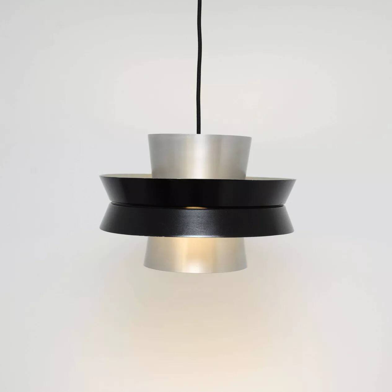 Silver lamp in the style of Trava by Carl Thore, 1960s