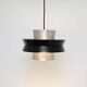 Silver lamp in the style of Trava by Carl Thore, 1960s