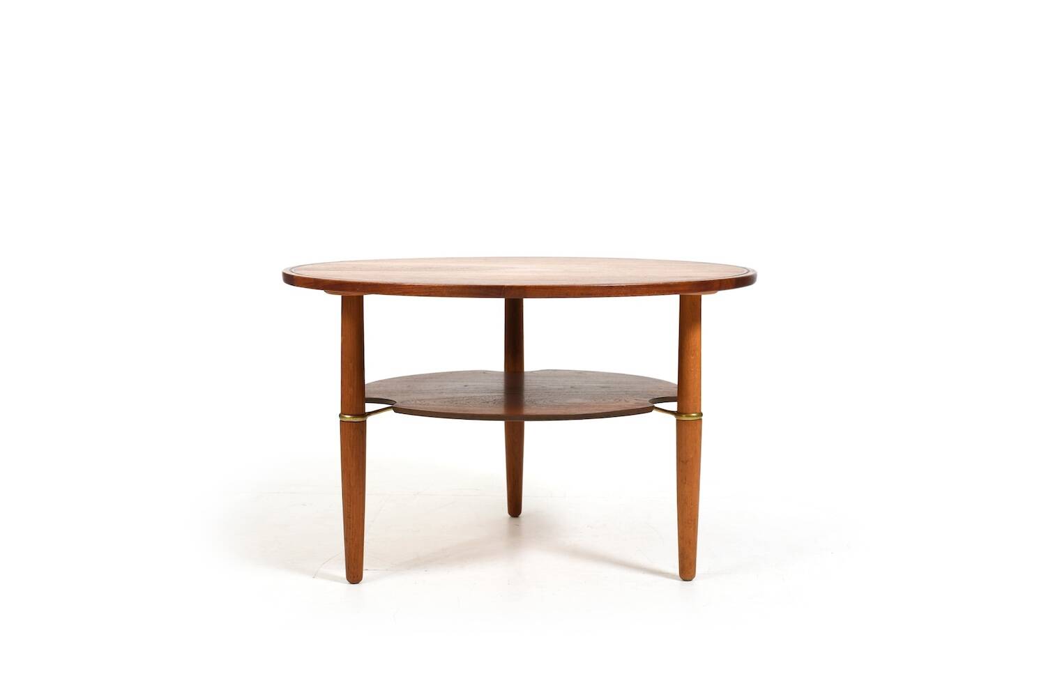 Rare Danish Coffee Table in Teak and Oak 1950s
