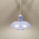Classic small Danish hanging lamp, produced by Form-Light in the 1980s. Light purple color