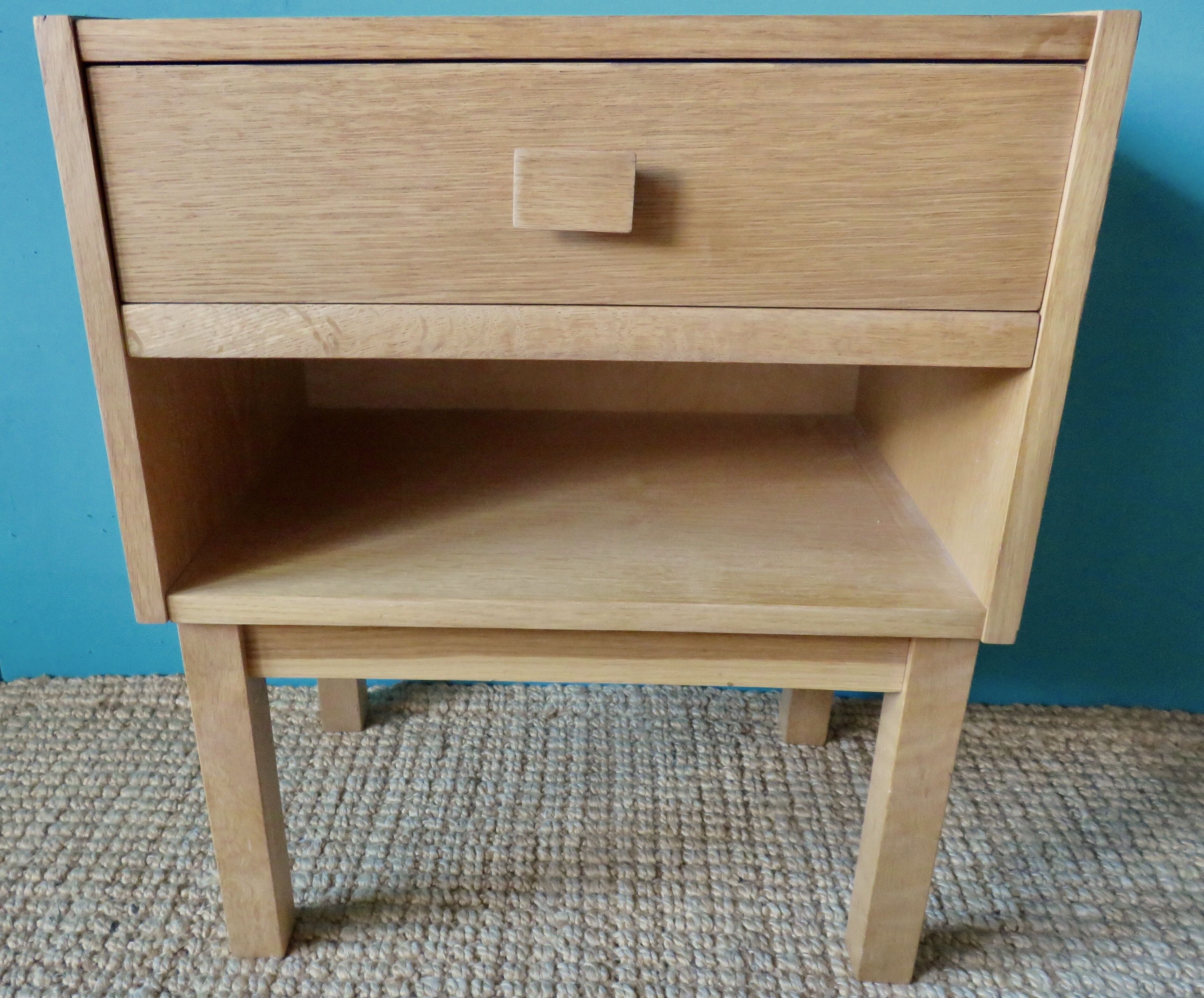 Pair of oak bedside tables, Denmark 1970