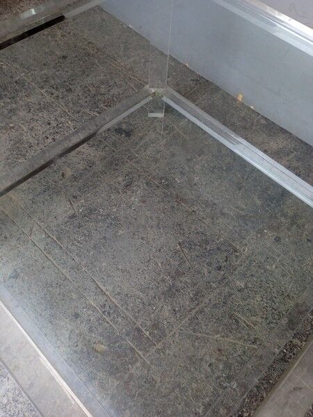 Coffee table furniture marsh plexi / glass ep 1970s