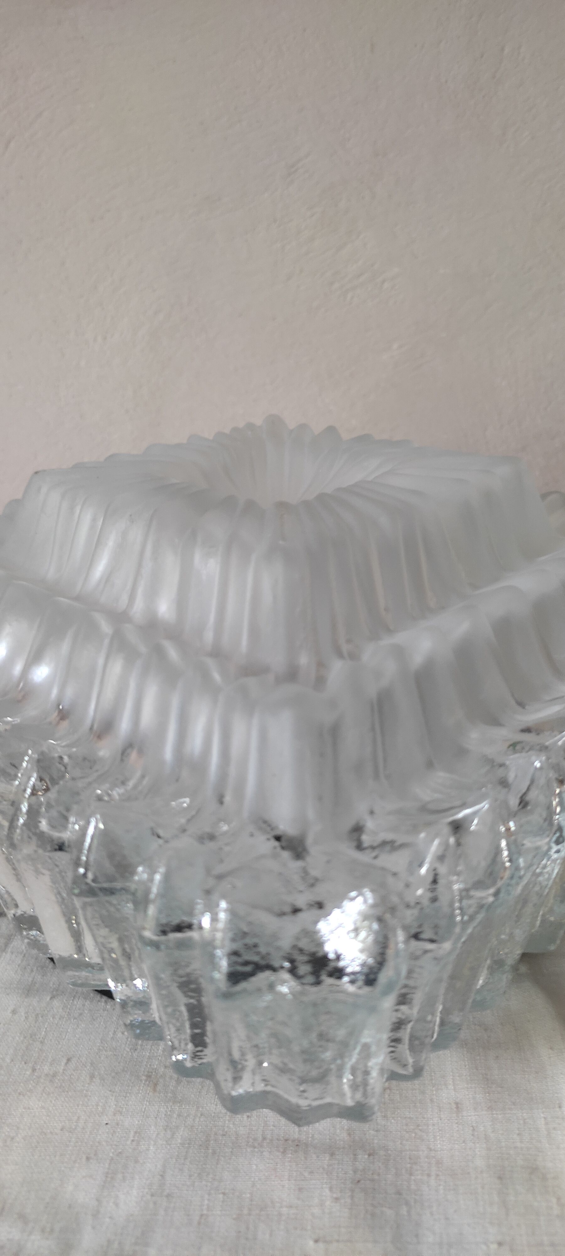Glass square ceiling light