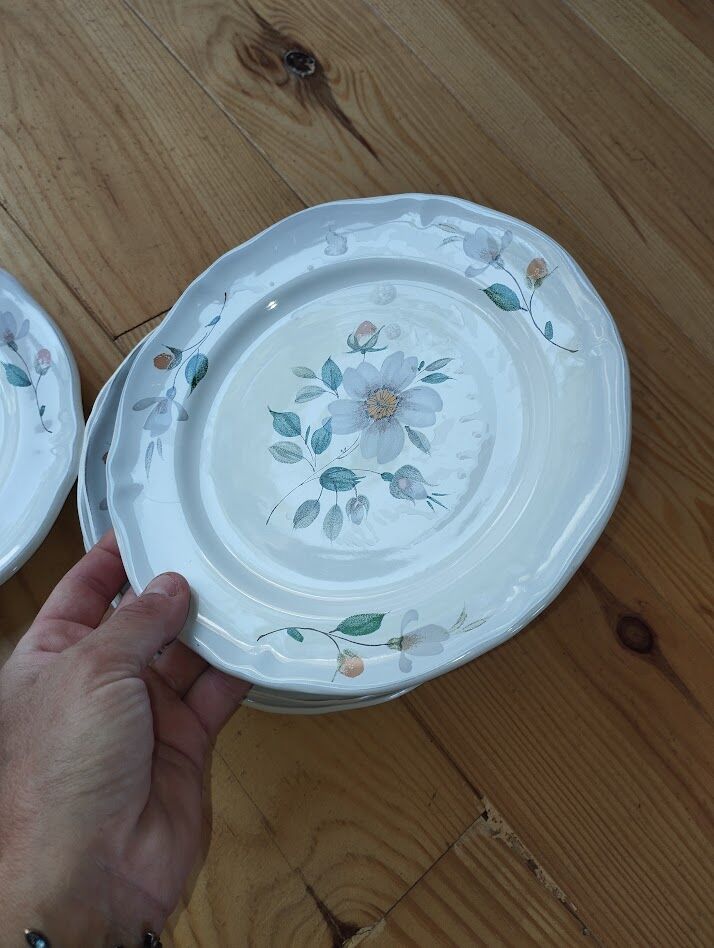 5 assiettes à dessert Saint-Amand – modèle Norelle