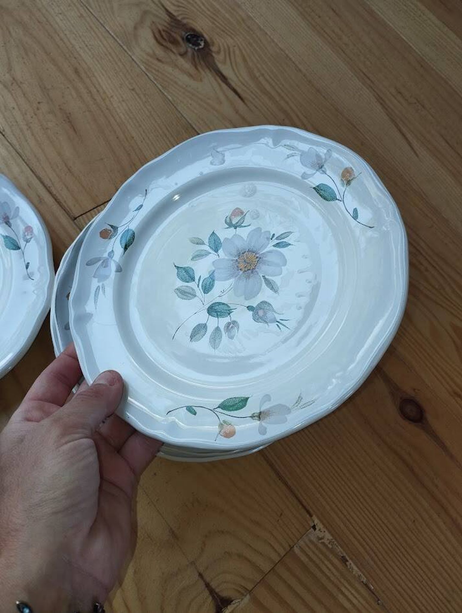 5 assiettes à dessert Saint-Amand – modèle Norelle