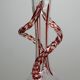 Vintage Murano Venetian Blown Glass Soliflore Vase 50-60 Filigrana/Zanfirico