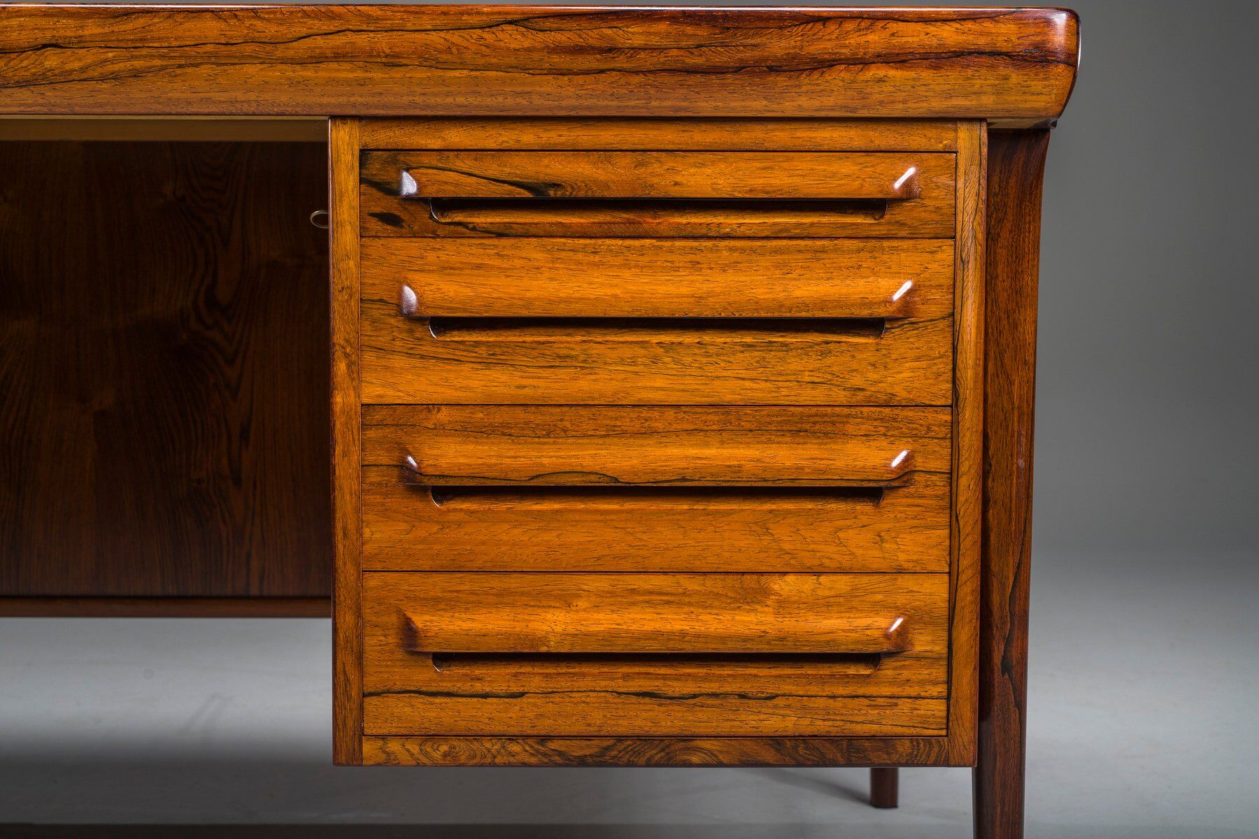 Danish modern executive desk by Ib Kofod Larsen for Faarup Møbelfabrik, 1960