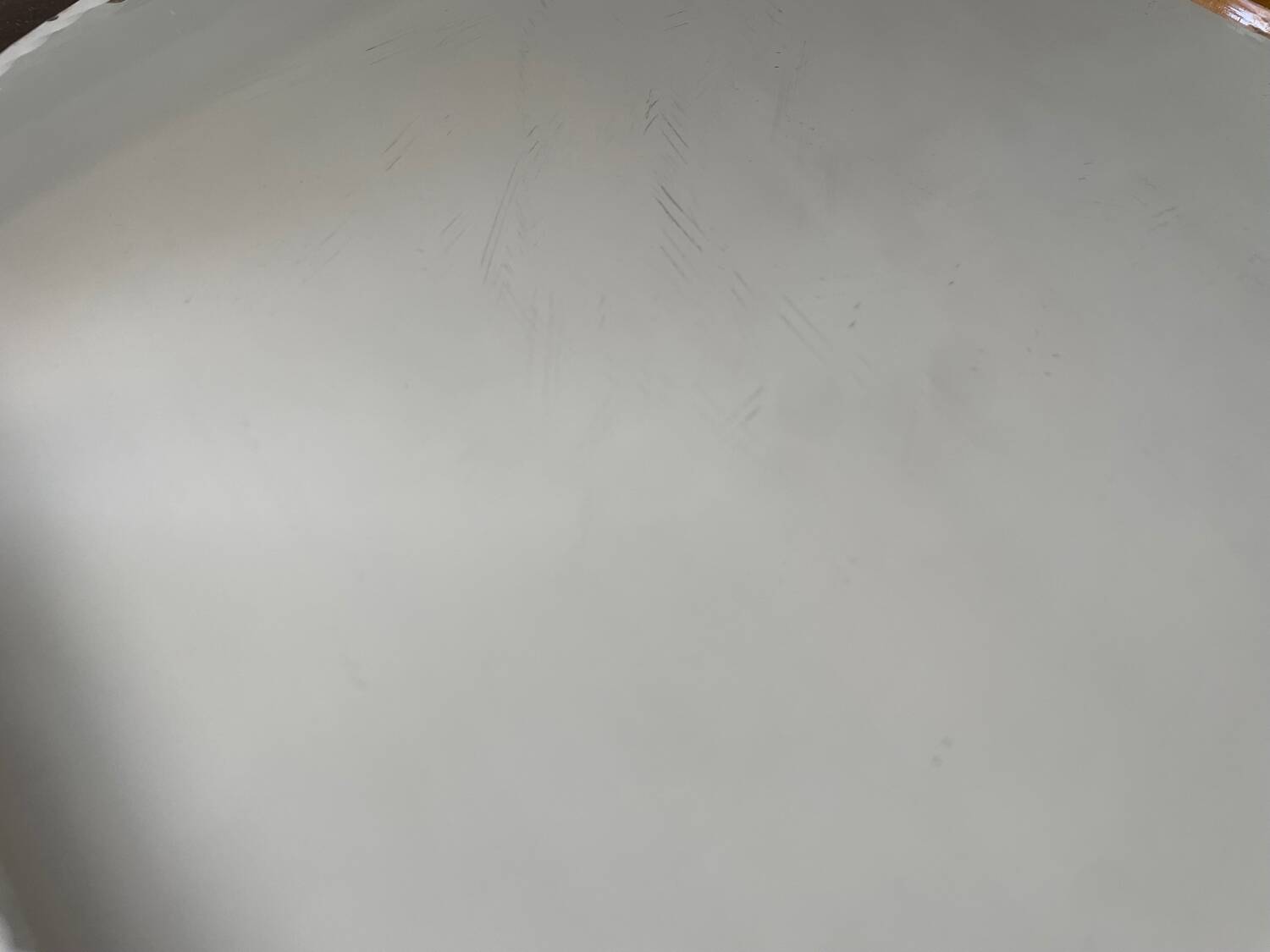 Art deco wood and mirror tray