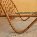 Vintage rattan bed