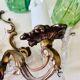 Antique wall light in gilded metal and tassels – 2 lights