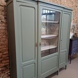 Bronze green display cabinet bookshelf