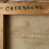 HST painting "Port of Cherbourg" Marine Normandy / Brittany by Robert Leboucher