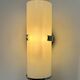 Pair of vintage wall lights, chrome and opaline, France, 1970.