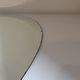 Vintage mirror bevelled oval, France, 1970 - 92 x 62.5 cm