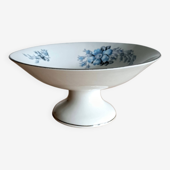 Compotier or fruit bowl in white porcelain BH France