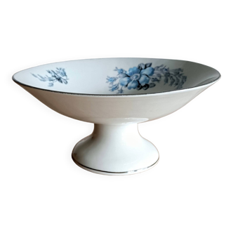 Compotier or fruit bowl in white porcelain BH France