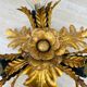 Ceiling lamp gilded foliage Banci Firenze Hollywood Regency style