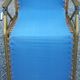 Set of 3 vintage lafuma sun loungers canvas and tubes + table