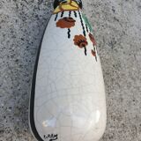 Art Deco cracked ceramic vase