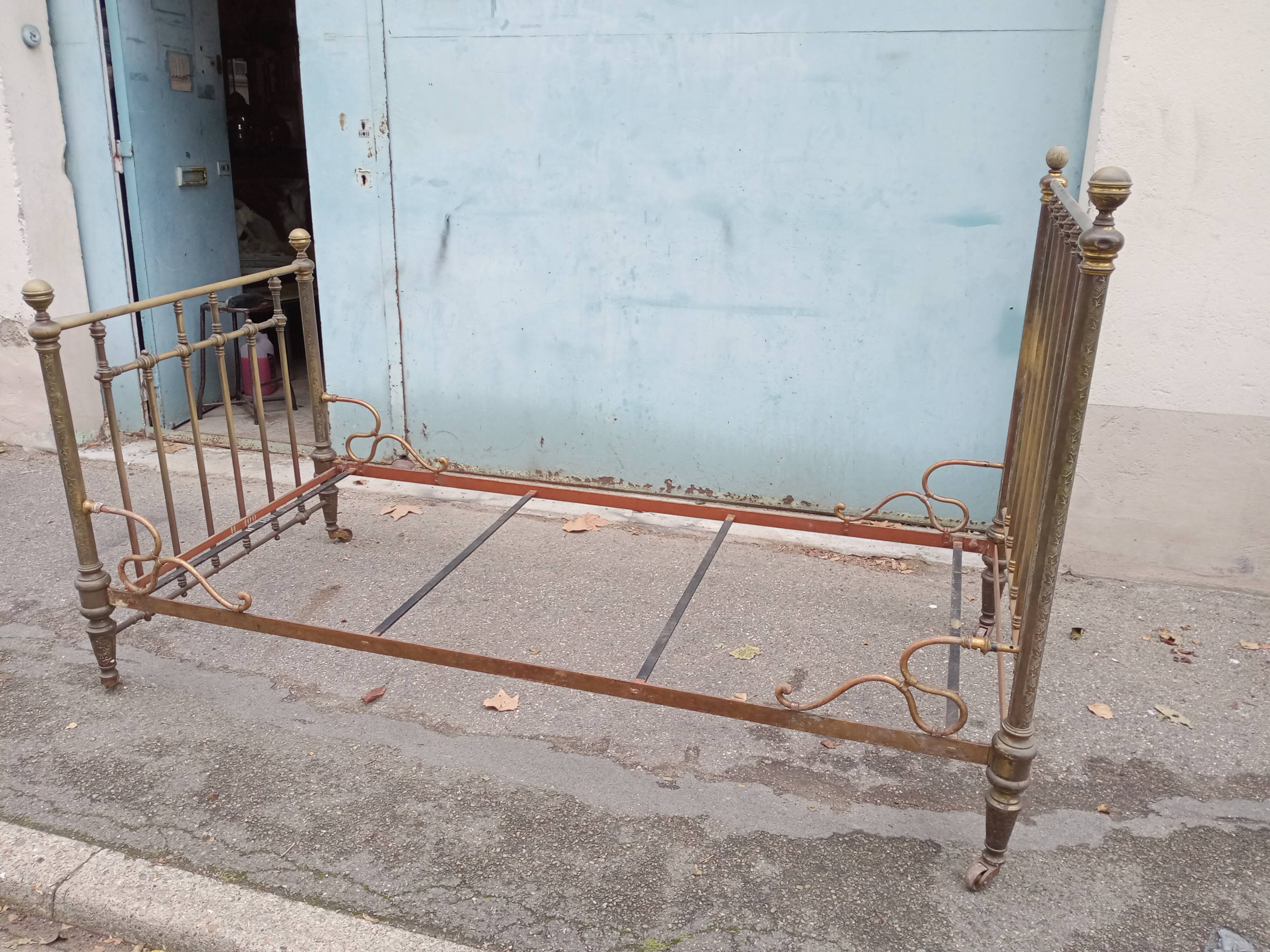 Brass bed