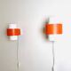 Curved Cylindrical Wall Lamps By J.J.M. Hoogervorst For Anvia Nederland, The Netherlands 1960S