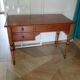 Small minister's desk - 3 drawers - cherry wood - Louis Philippe style