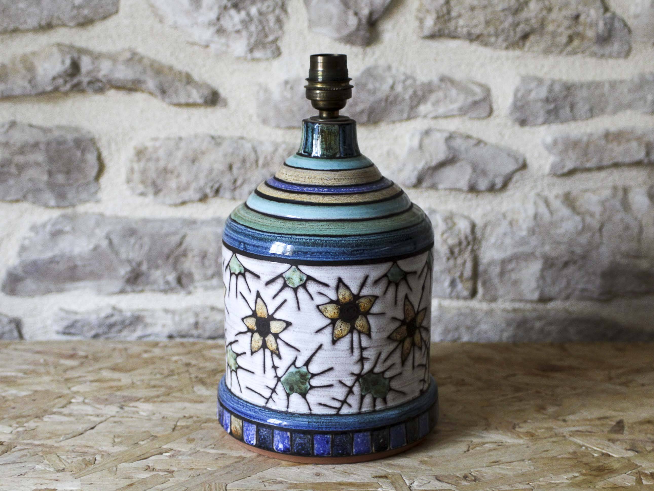 Emille Masson Vallauris ceramic lamp base