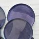 Purple ceramic plates set of 6
