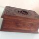 Old patented open-wood cigarette box 30-40 years