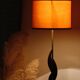 Teak and brass vintage Scandinavian floor lamp 1960 | Bakelite