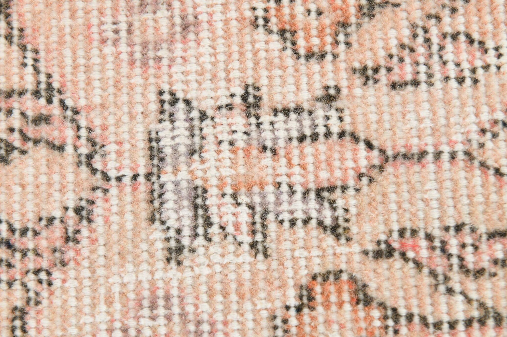 5x8 Faded Pink & Beige Floral Turkish Vintage Rug, 143x248 Cm